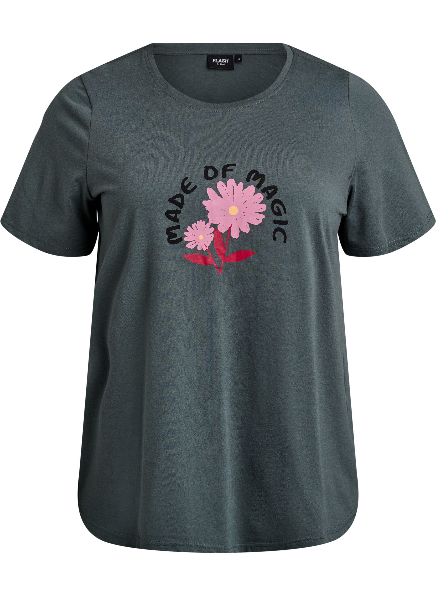 ZizziT-shirt imprim&eacute;, Vert, Packshot image number 0