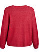 Gebreide cardigan met parelknopen, Rood, Packshot image number 1