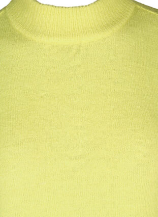 Gebreide trui met hoge hals en ballonmouwen, Daiquiri Green, Packshot image number 2