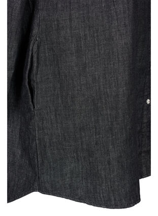 Robe en jean avec boutons et volants, Black Washed, Packshot image number 3