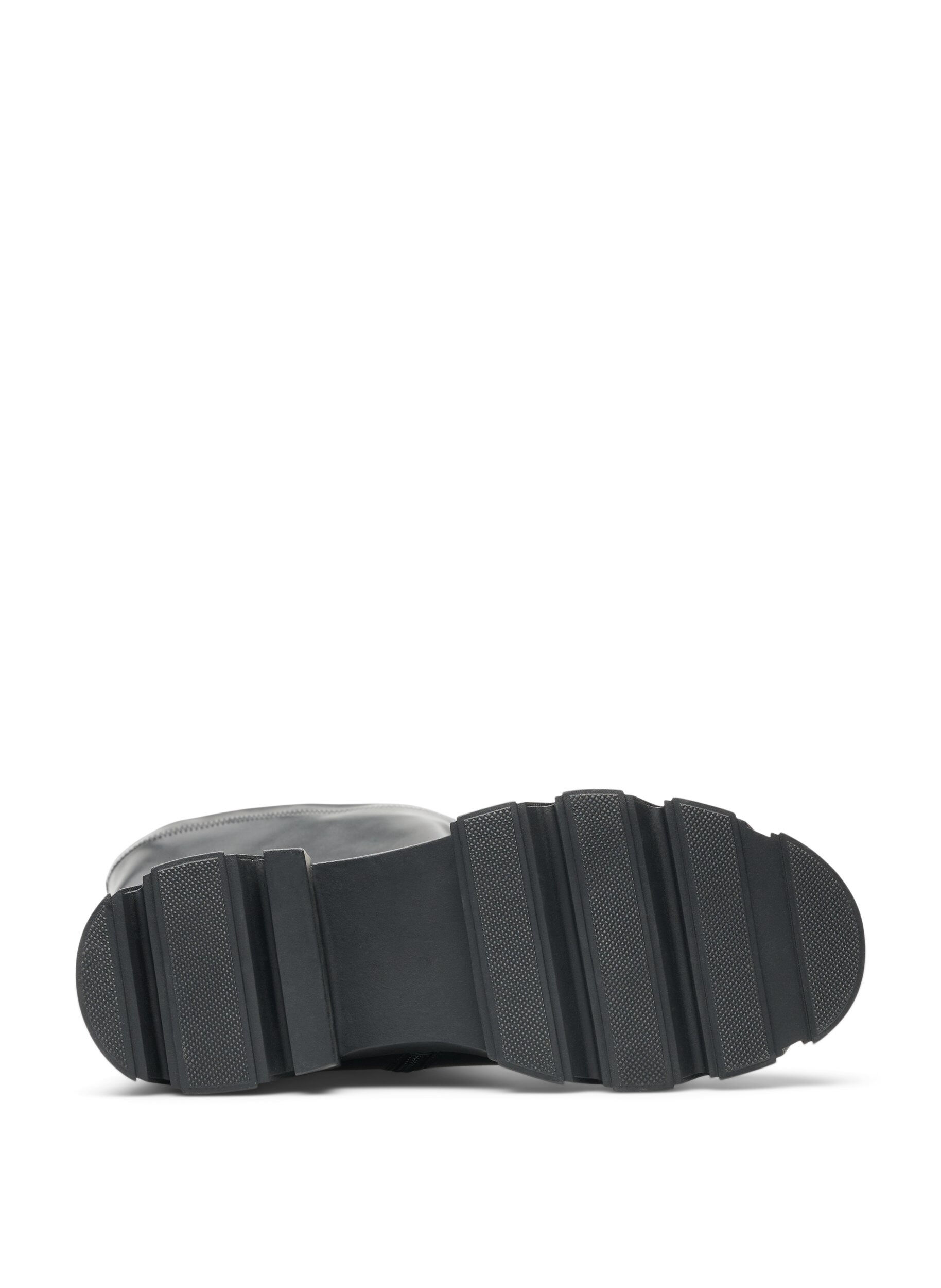 ZizziBotte haute en similicuir &agrave; semelle &eacute;paisse, Noir, Packshot image number 4