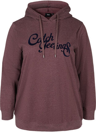 Sweatshirt met capuchon en print, Fudge, Packshot image number 0