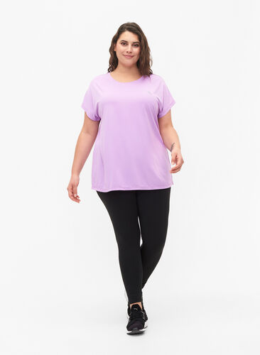 T-shirt d'entraînement à manches courtes, African Violet, Model image number 2