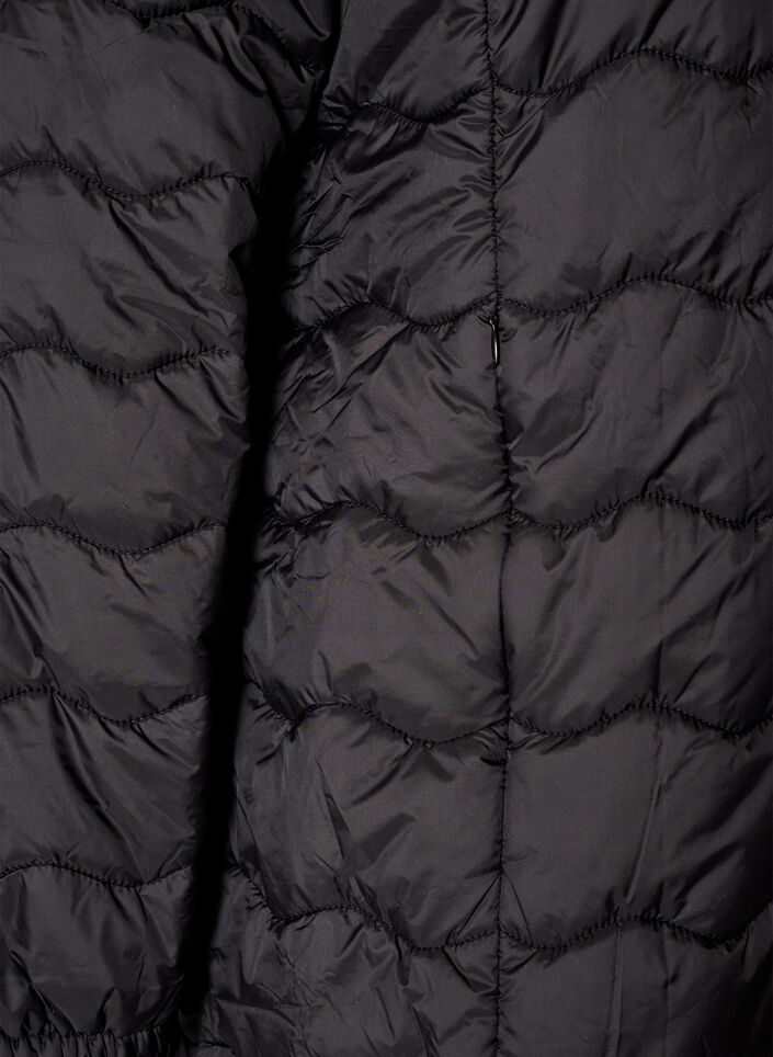 Gewatteerde jas, Zwart, Packshot image number 3