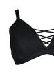 Soutien-gorge en dentelle rembourré, Black, Packshot image number 3