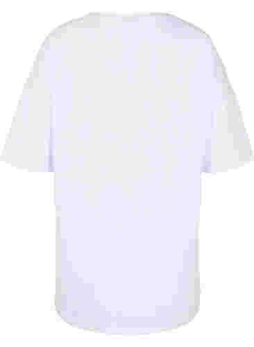 Support the breasts - T-shirt van katoen, White, Packshot image number 1