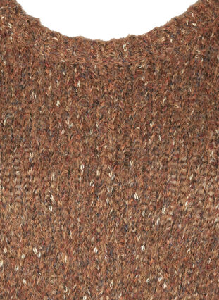 Gemêleerde gebreide trui met wol, Mocha Bisque com, Packshot image number 2