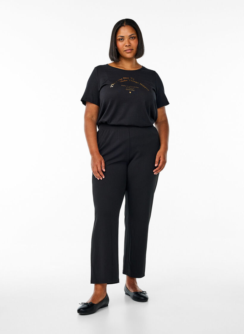 FLASH - T-shirt avec motif, Noir, Model image number 1