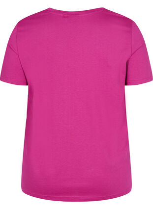 T-shirt en coton à manches courtes avec imprimé, Festival Fuchsia WAY, Packshot image number 1