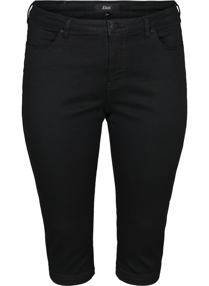 Slim fit Emily capri jeans, Zwart, Packshot image number 0