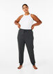 Tricot broek met hoge taille, Dark Grey Melange, Model image number 0