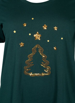 Kerst T-shirt met pailletten, Scarab W.  Tree, Packshot image number 2