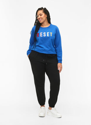 Sweatshirt met tekst, Victoria b. W. Reset, Model image number 2