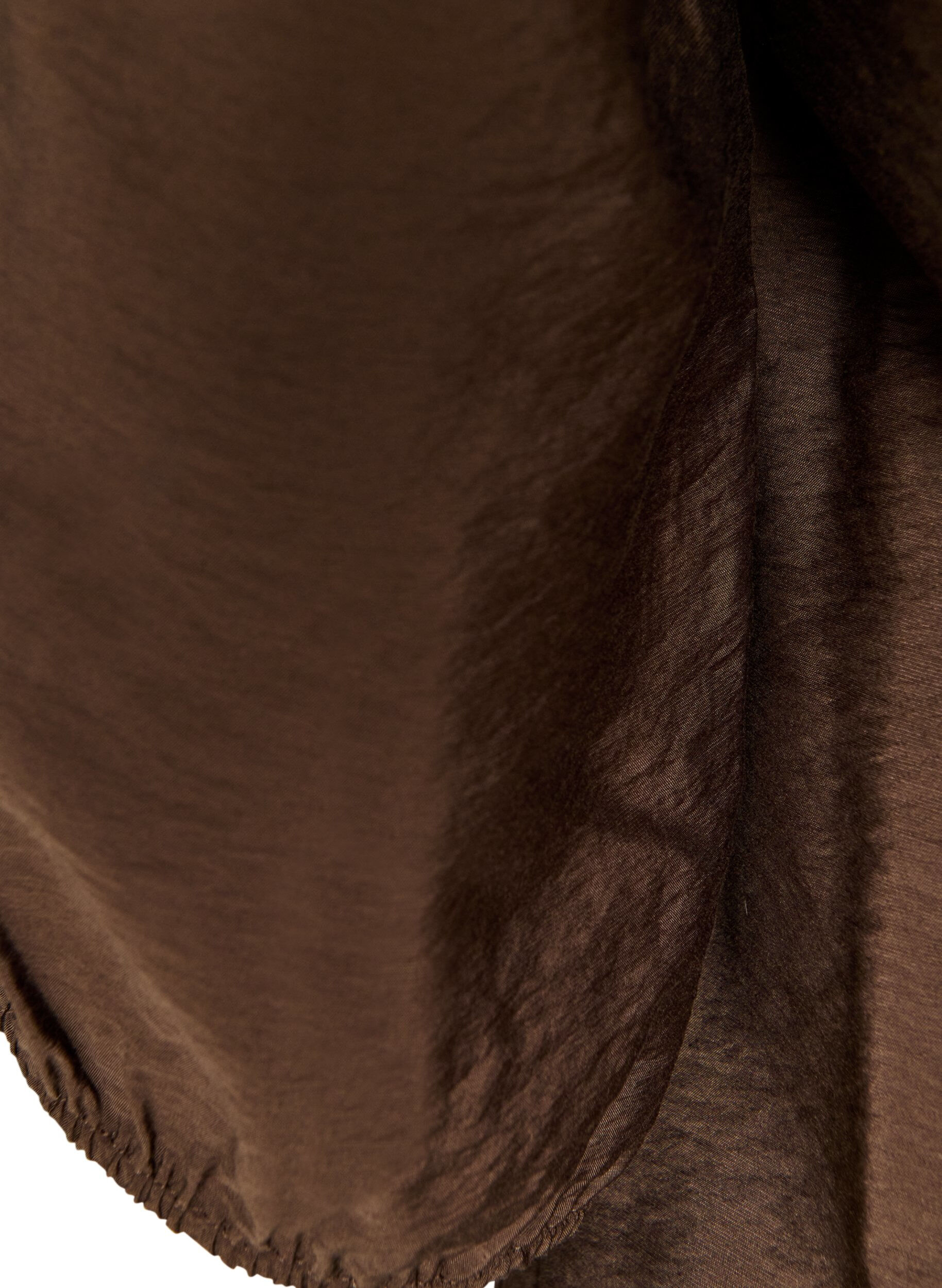 ZizziBlouse met 3/4 mouwen en kantdetails, Bruin, Packshot image number 3