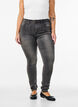 Super slim Amy jeans met hoge taille, Dark Grey Denim, Model image number 2