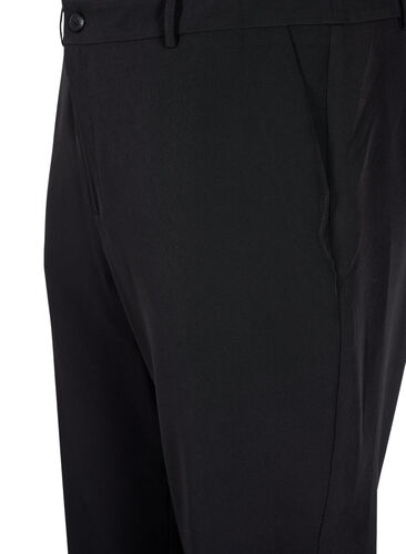 Pantalon avec des fermetures éclair au niveau des chevilles, Black, Packshot image number 2