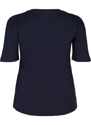 T-shirt côtelé à manches courtes bouffantes, Night Sky, Packshot image number 1