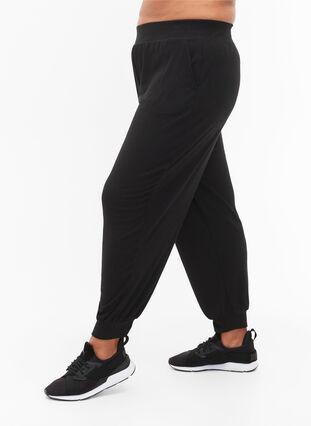 Pantalon de survêtement avec poches, Black, Model image number 0