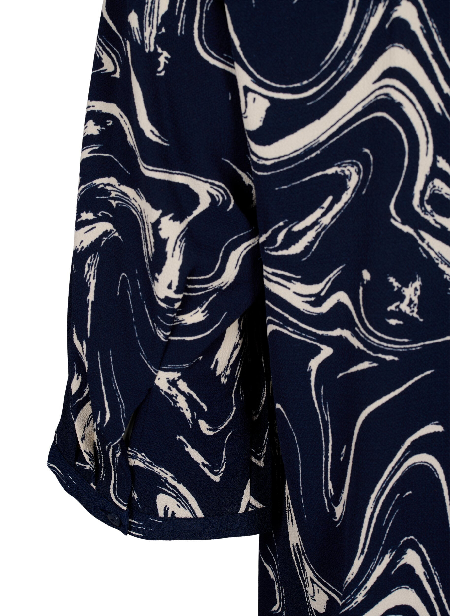 ZizziTuniek met 3/4 mouwen en print, N. Blazer Swirl AOP, Packshot image number 3