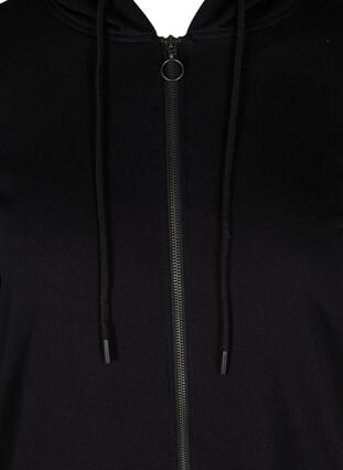 Lang katoenen sweat vest, Black, Packshot image number 2