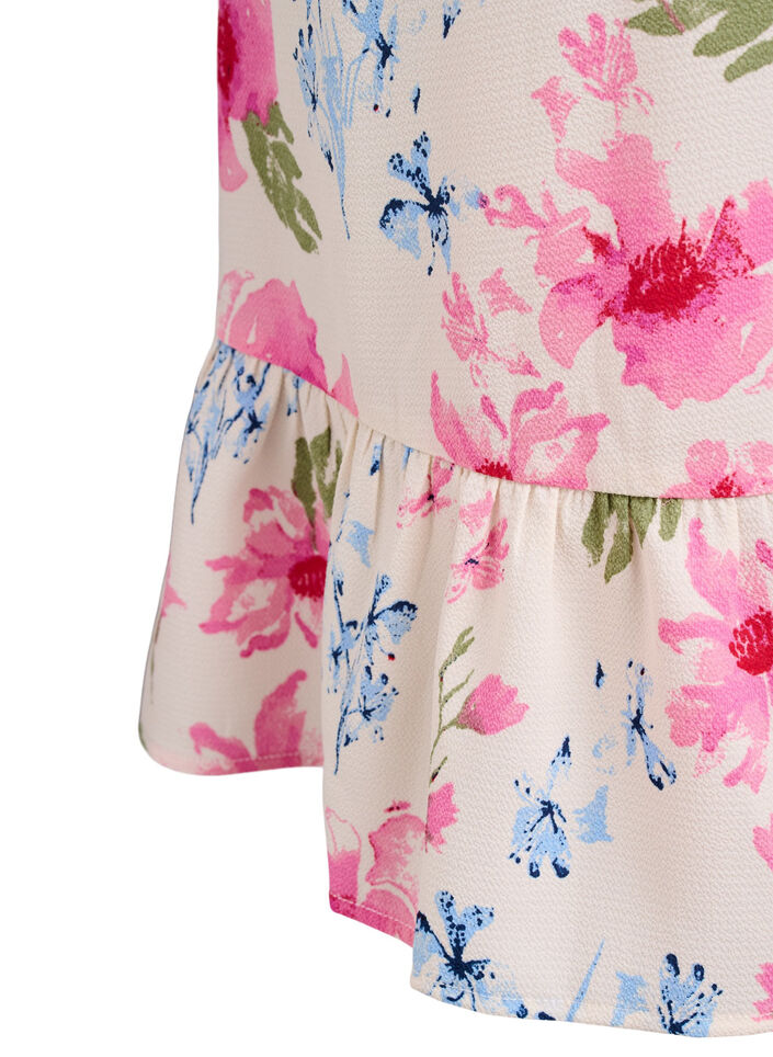 Wikkeljurk met korte mouwen, Wit, Packshot image number 3