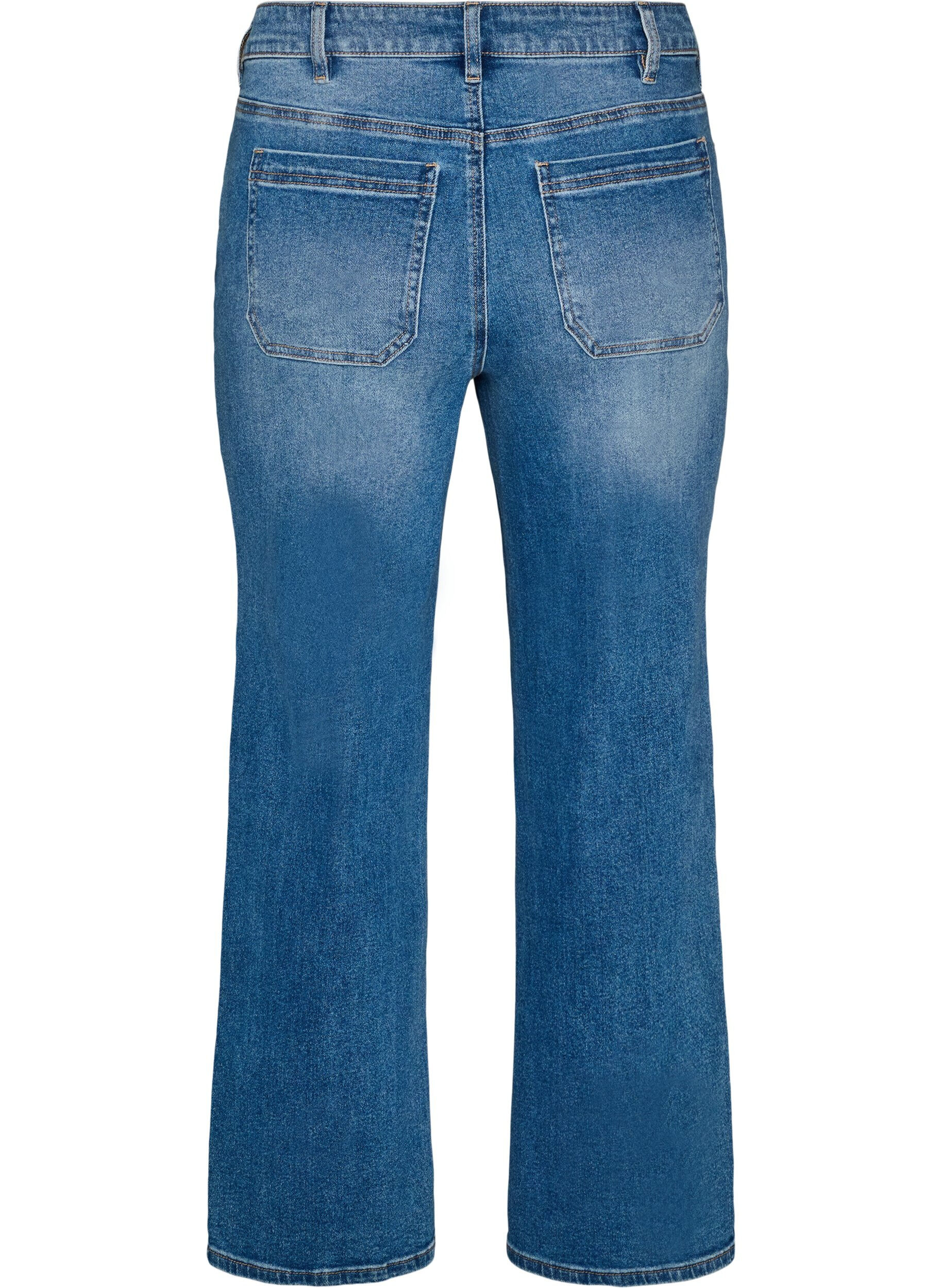 ZizziJean droit &agrave; l'aspect l&eacute;g&egrave;rement us&eacute;, Bleu Clair, Packshot image number 1