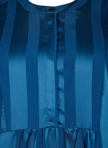 Robe trapèze avec rayures et manches 1/2, Titan, Packshot image number 2