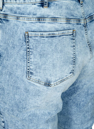 Mom fit jeans in katoen, Light blue denim, Packshot image number 3