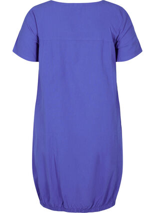 Robe en coton à manches courtes, Dazzling Blue, Packshot image number 1