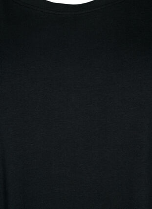 Robe en coton à manches courtes, Black, Packshot image number 2