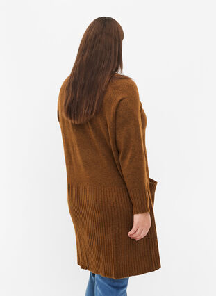 Cardigan long en tricot avec des poches, Monk's Robe Mel., Model image number 1