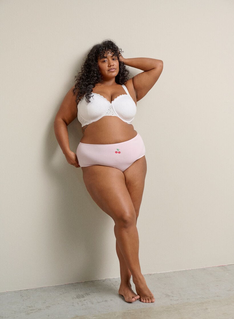 7-pack hipsterslip met normale taille, Rood, Image image number 0