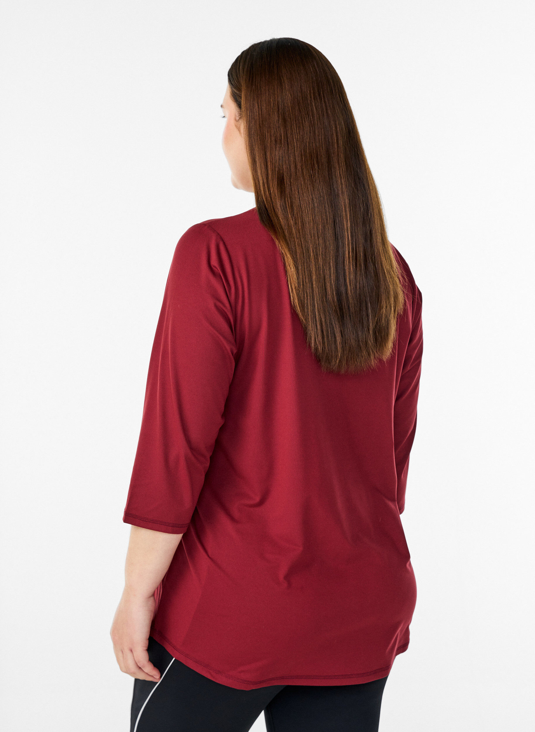 ZizziSporttop met 3/4 mouwen, Rood, Model image number 2