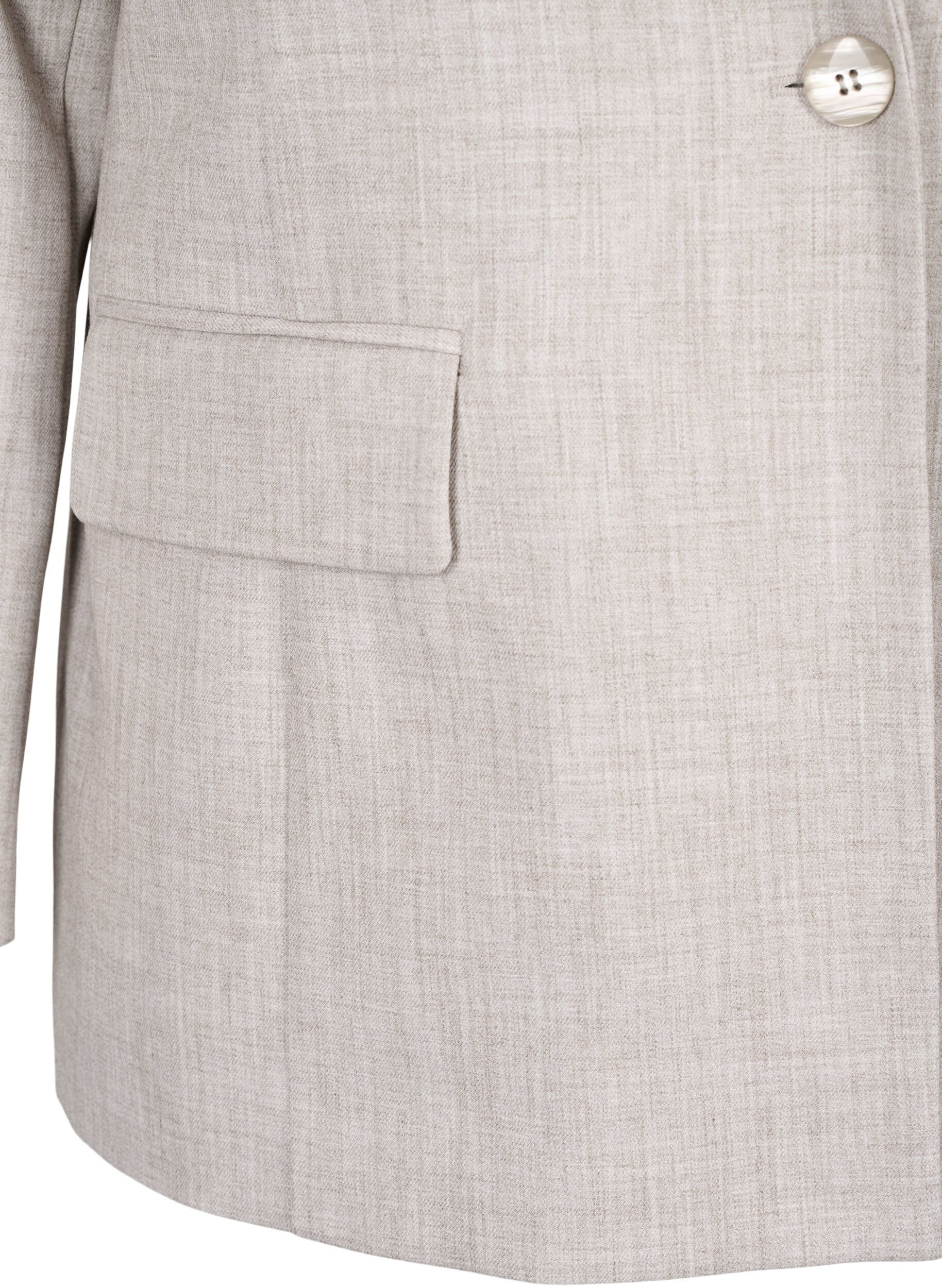 ZizziGem&ecirc;leerde blazer met knoopsluiting, String, Packshot image number 3