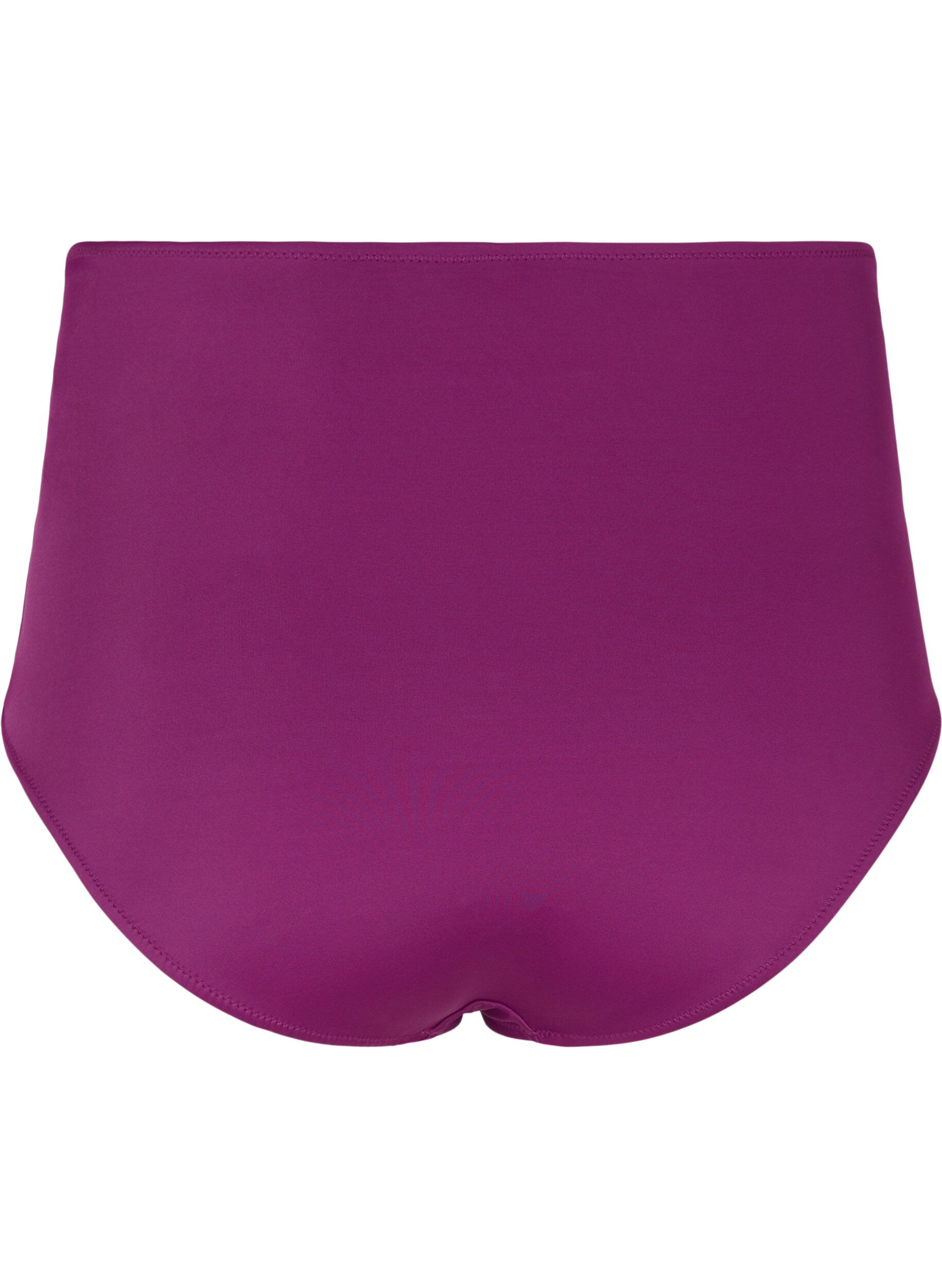 ZizziBikinibroekje met hoge taille en draperingen, Dark Purple, Packshot image number 1