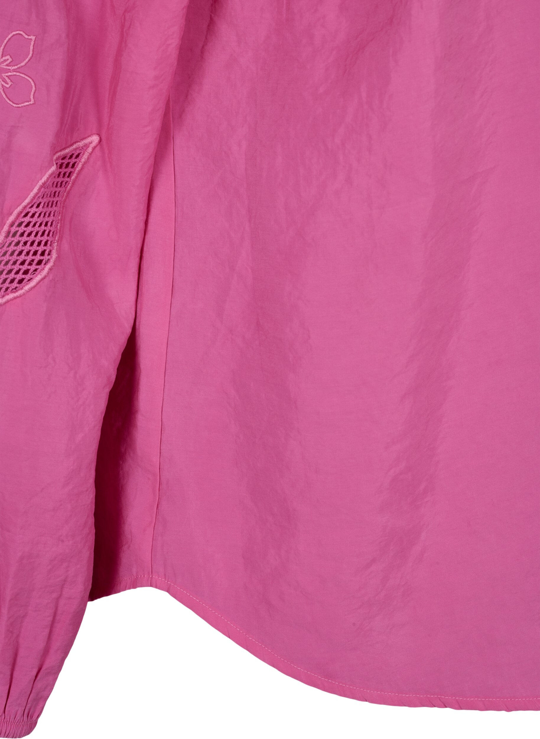 ZizziBlouse van Tencel&trade; Modal met geborduurde details, Phlox Pink, Packshot image number 4