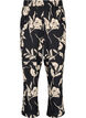 FLASH - Broek met print en zakken, Black Off White Fl., Packshot image number 0