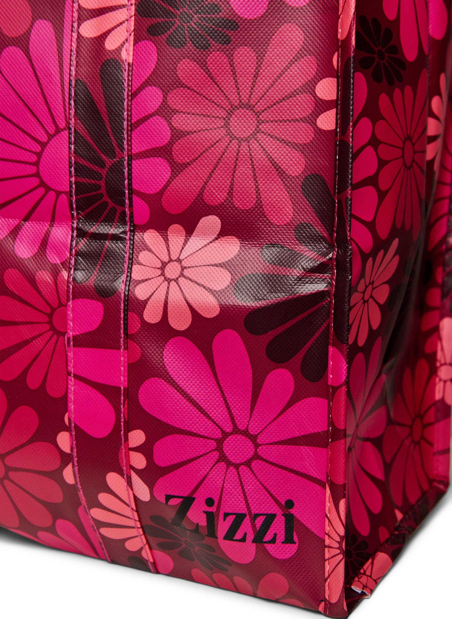 ZizziShoppingtas met ritssluiting, Rood, Packshot image number 2