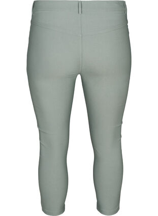 Nauwsluitende driekwart broek met rits, Slate Gray, Packshot image number 1