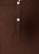 T-shirt met knoopdetail, Bruin, Packshot image number 2