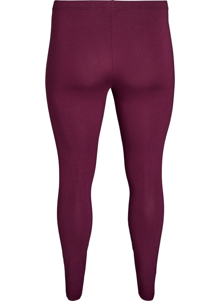 Leggings basiques en viscose, Bordeaux fonc&eacute;, Packshot image number 1