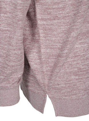 Losse hoodie in viscosemix, Rose Taupe Mel, Packshot image number 3