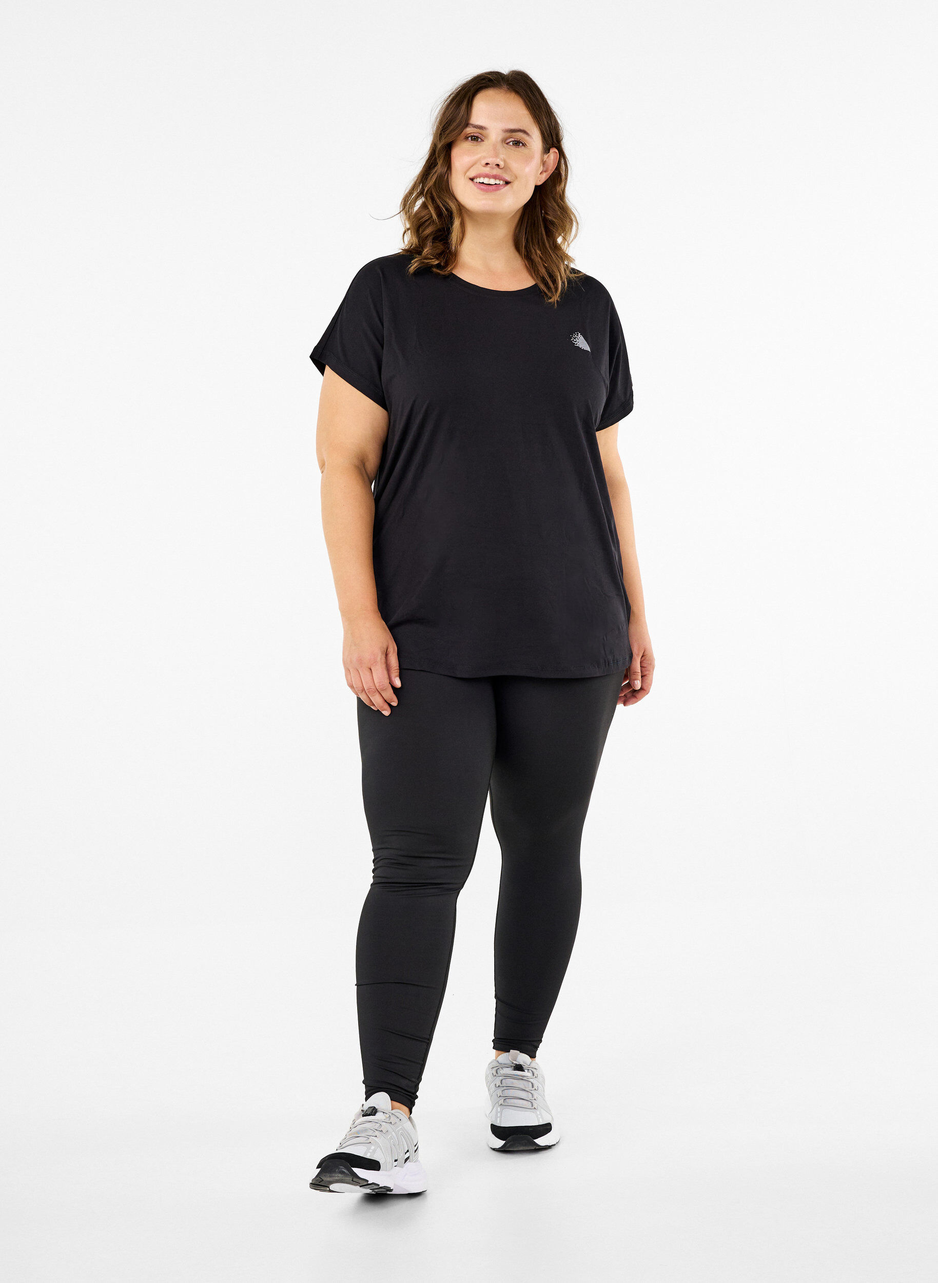 Zizzi T-shirt , Noir, Model image number 1