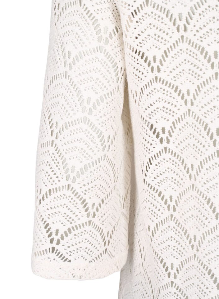 Crochet Blouse met 3/4 mouw, Sandshell, Packshot image number 3