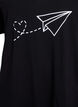 Chemise de nuit en coton biologique et &agrave; col en V, , Packshot image number 2