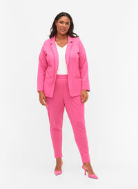 Pantalon court avec poches et  cordon de serrage réglable, Shocking Pink, Model
