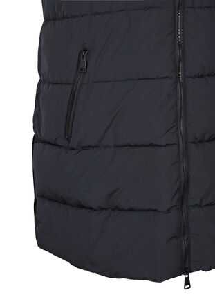 Gilet long avec capuche et poches, Black, Packshot image number 3