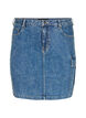 Nauwsluitende denim rok met cargozak, Blue Denim, Packshot image number 0