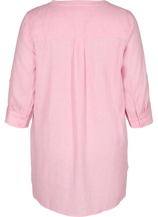 Chemise à col V et poches, Cameo Pink, Packshot image number 1