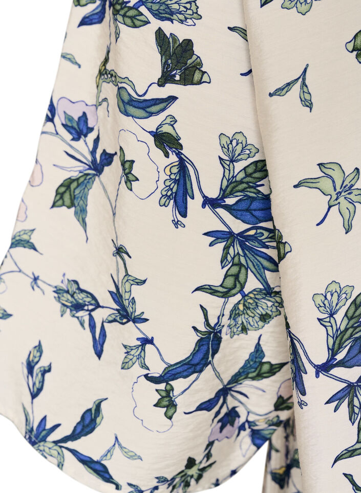 Kimono en viscose avec manches 3/4, Bleu, Packshot image number 2